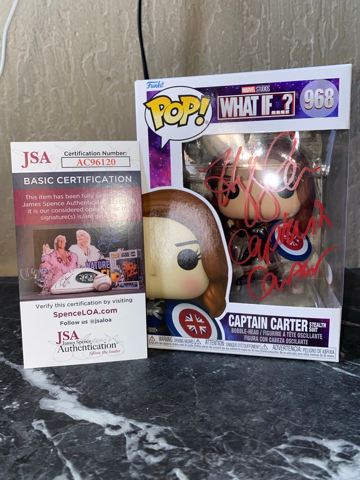 Captain Carter Funko Signed