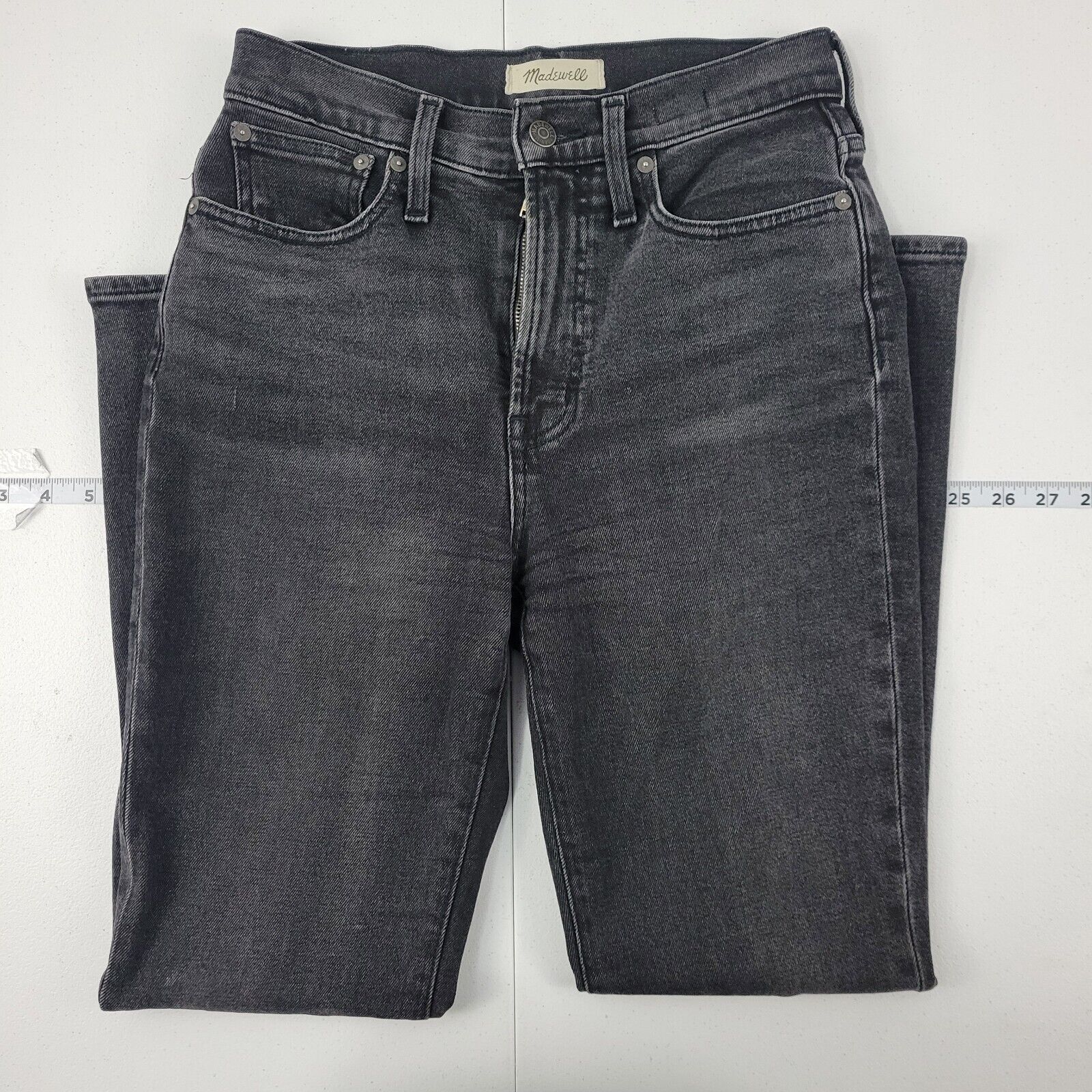 Madewell the perfect vintage jeans size 25 black womens 2388 denim 28x29