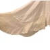 Chloe' Womens White Jersey Open Sleeve Flounce Crewneck Top Blouse Size XL