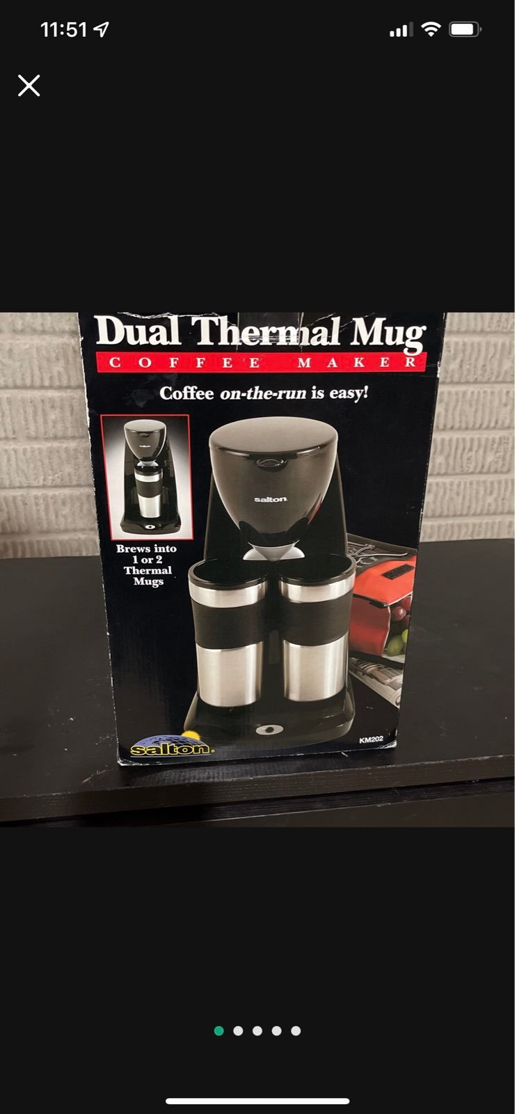 Duel thermal mug coffee maker