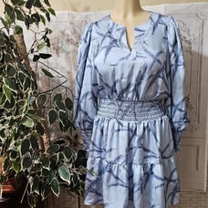 NWOT Emily McCarty Penelope Pheasant Party Tiered Long Sleeve Dress Small