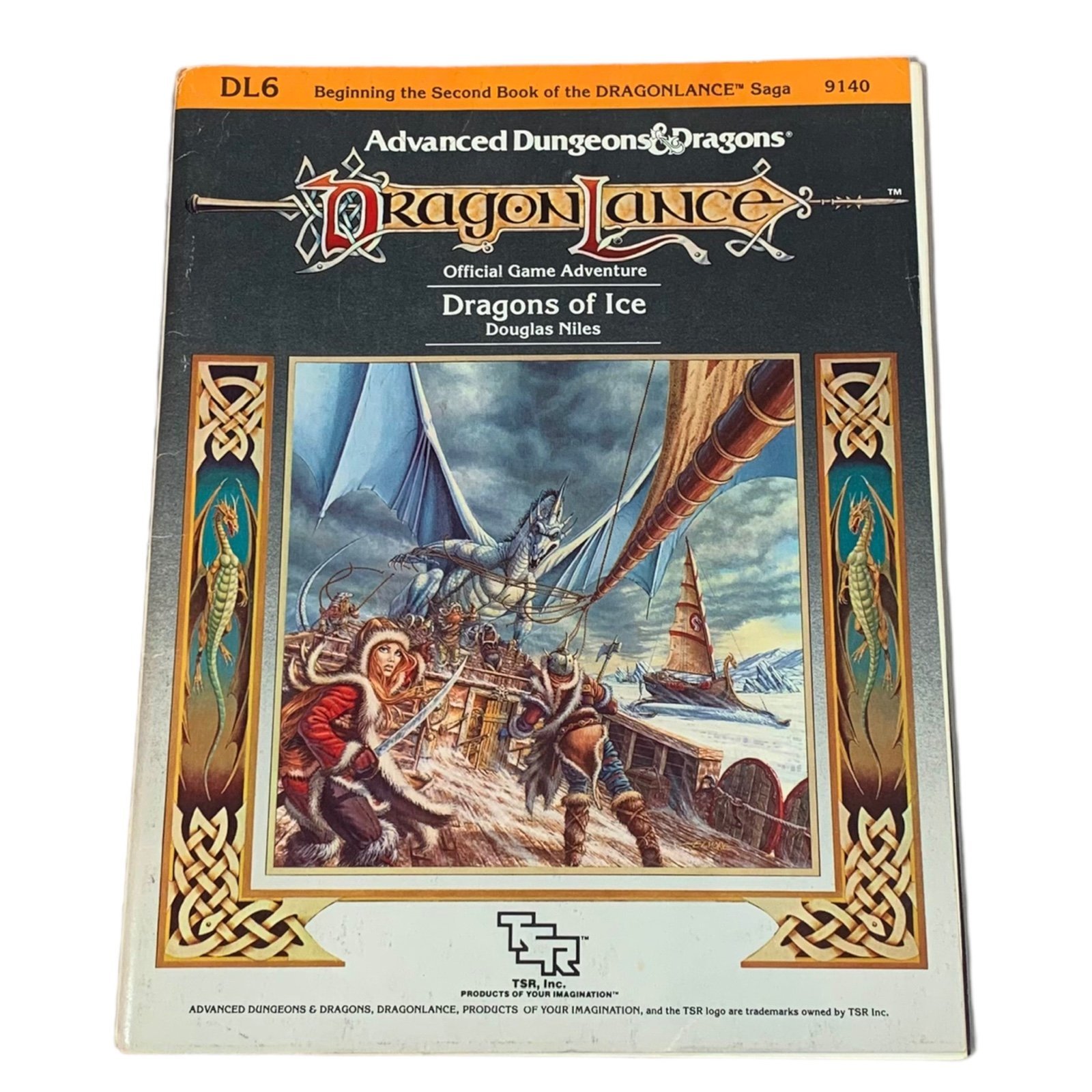 VTG Dungeons & Dragons Dragon Lance Dragon Of Ice Official Game Adventure 1985
