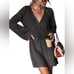 Cupshe One More Drawstring Sweater Dress Dark gray Size L RefHHH