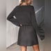 Cupshe One More Drawstring Sweater Dress Dark gray Size L RefHHH