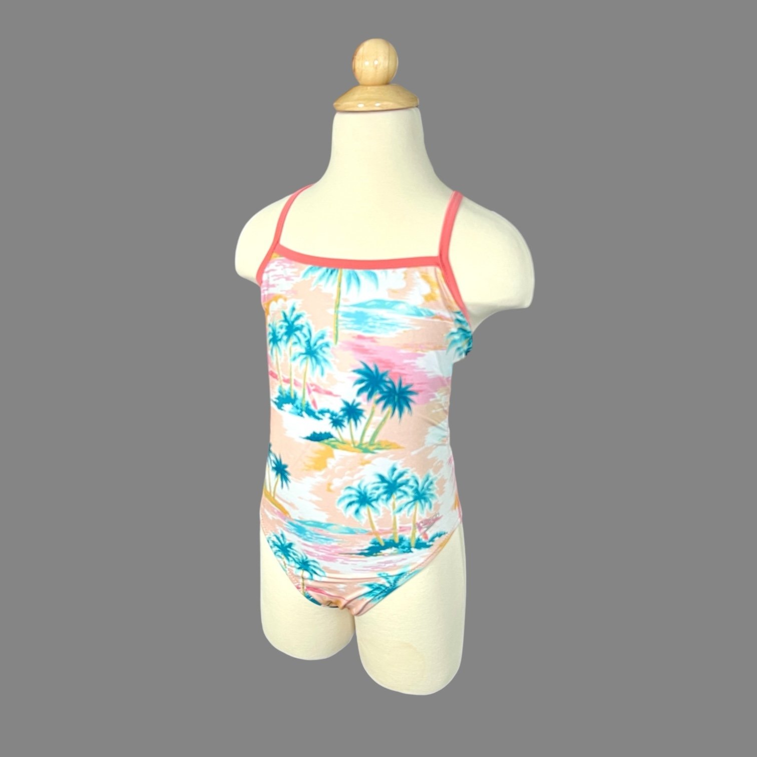 Speedo Big Girls Printed The One 830 One-Piece Swimsuit 5-6 yrs