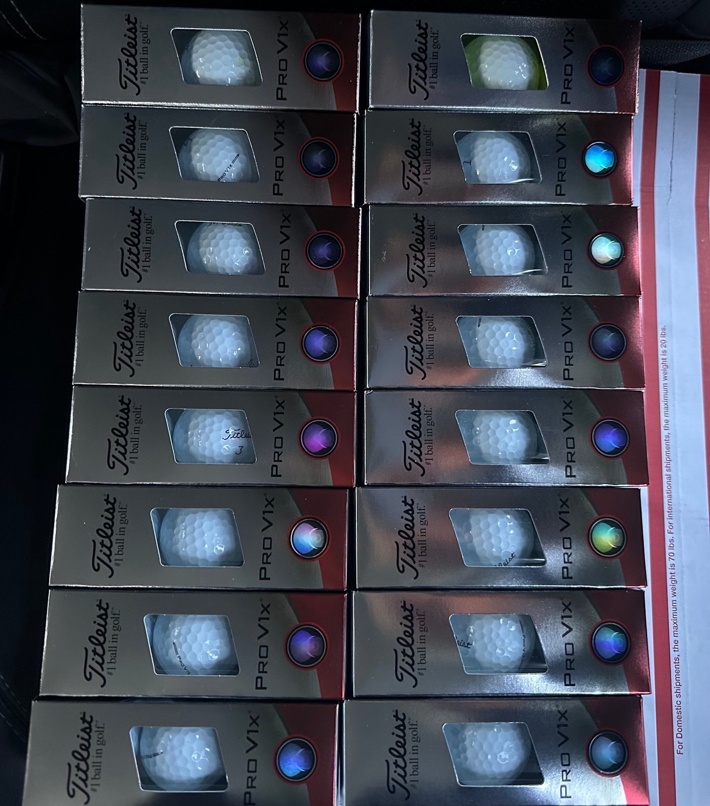 4 Dozen (16 sleeves) Brand New Titleist ProV1 X Golf Balls Posted Price ONLY