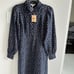 Boden Piping Zip-up Ponte Dress French Navy, Abstract Dot