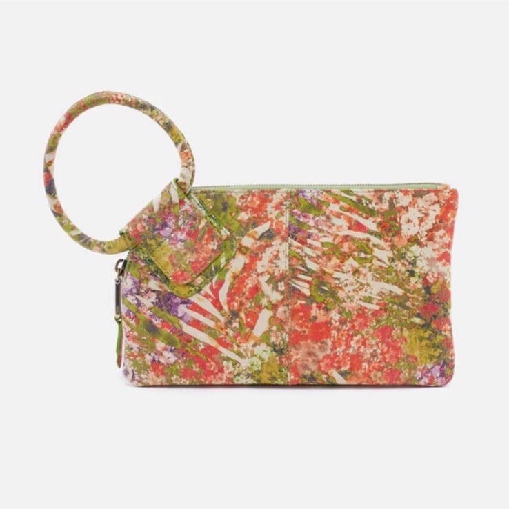 NWT HOBO Sable Wristlet IN PRINTED LEATHER