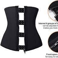 YIANNA Women Zip&Hook Latex Waist Training Corsets/Cincher Sport Girdle NWT