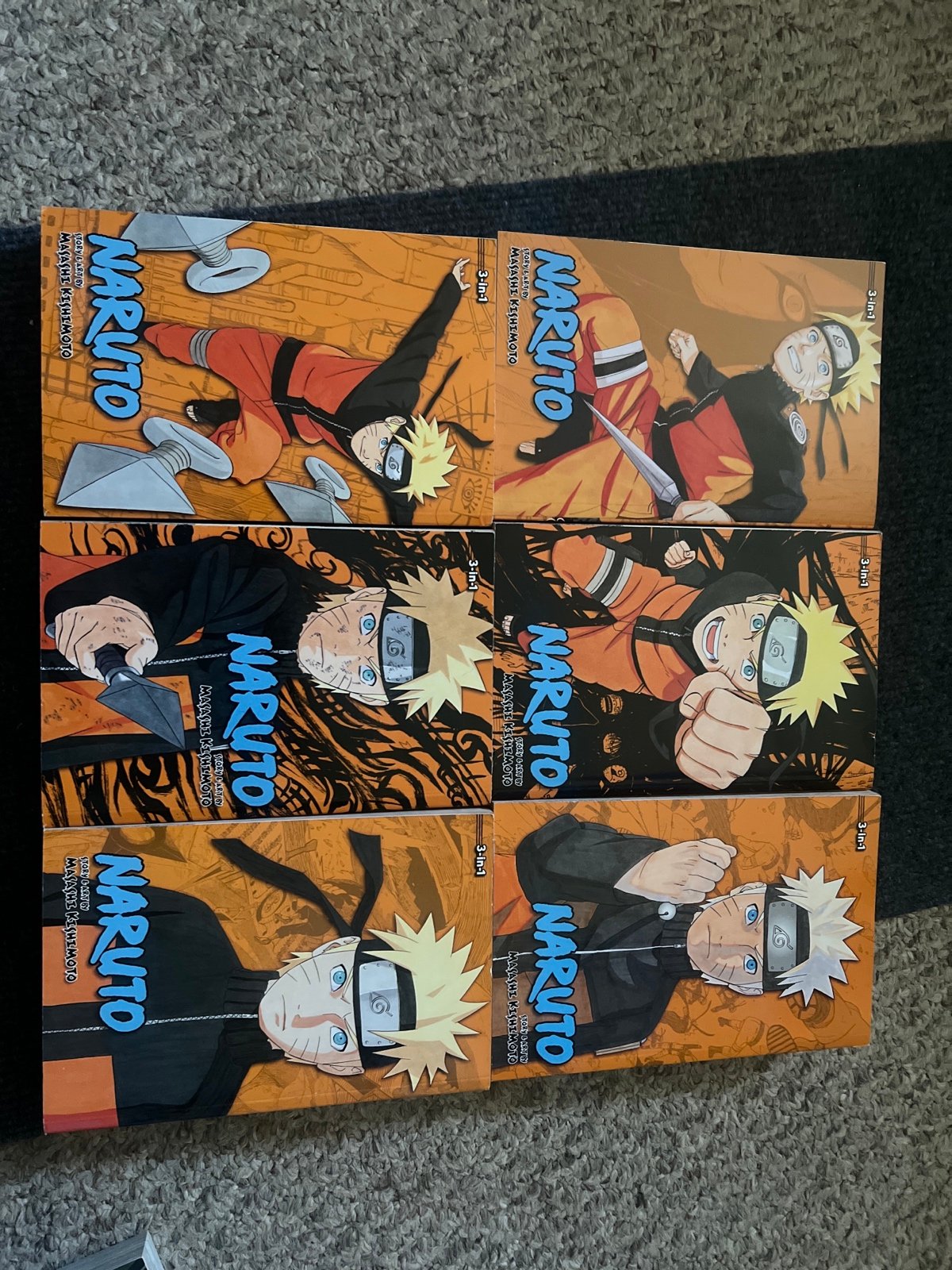 Naruto 3 in 1 Omnibuses 31-48