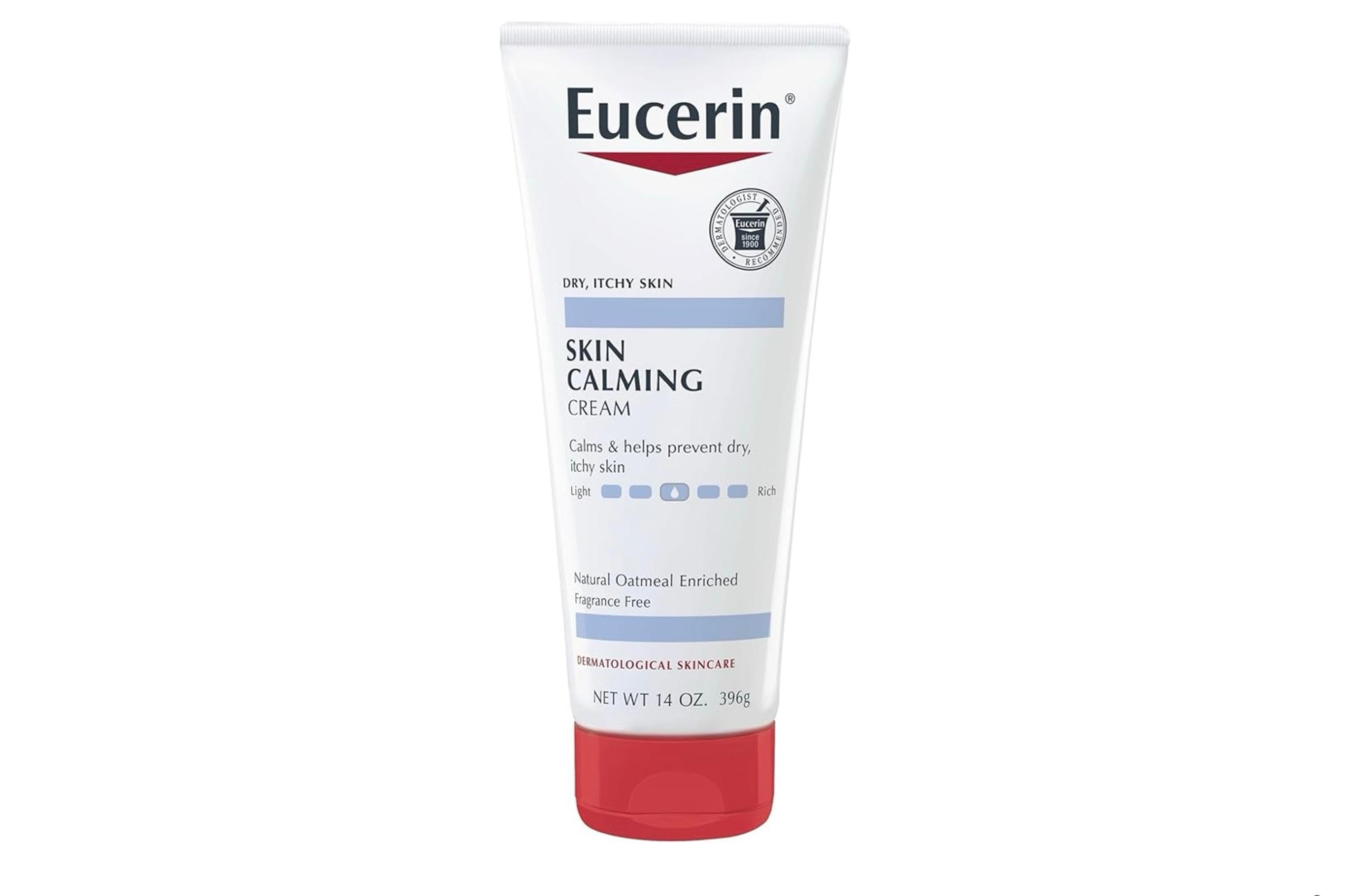 Eucerin Skin Calming Cream (14oz) – Itch Relief, Oatmeal, Fragrance-Free
