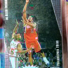 Allen Iverson 1997-1998 UD Collectors Choice Crash the Game Silver Foil #R20