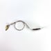 Vintage Ottar Hval Norwegian .830 Fine Silver Twist Handle Tea Caddy Spoon  This