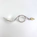 Vintage Ottar Hval Norwegian .830 Fine Silver Twist Handle Tea Caddy Spoon  This