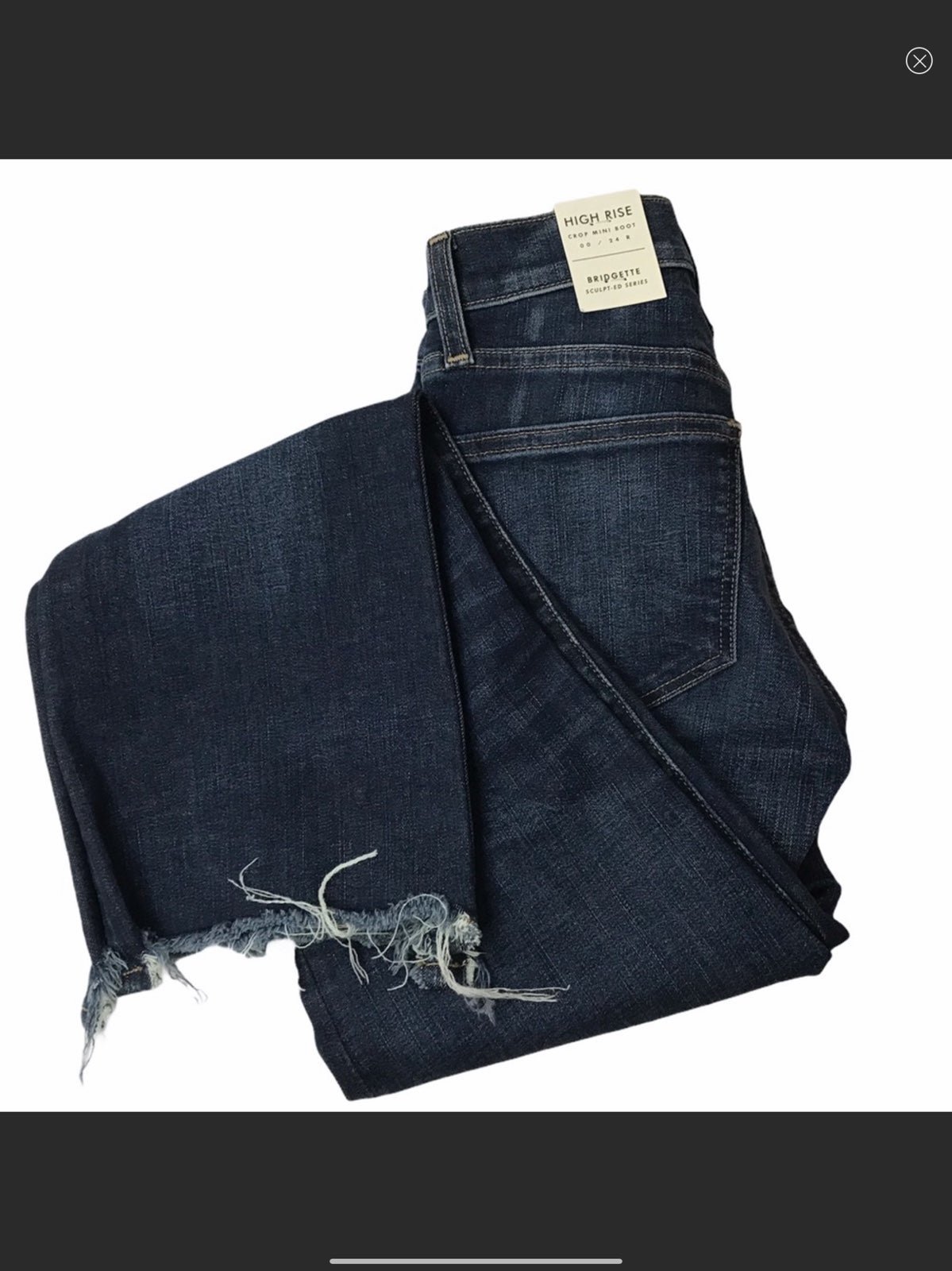 Lucky Jeans Bridgette High Rise Crop Mini Boot (00/24) NWT