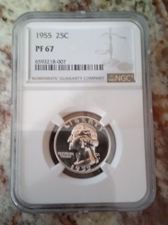 1955 Silver Washington Proof Quarter