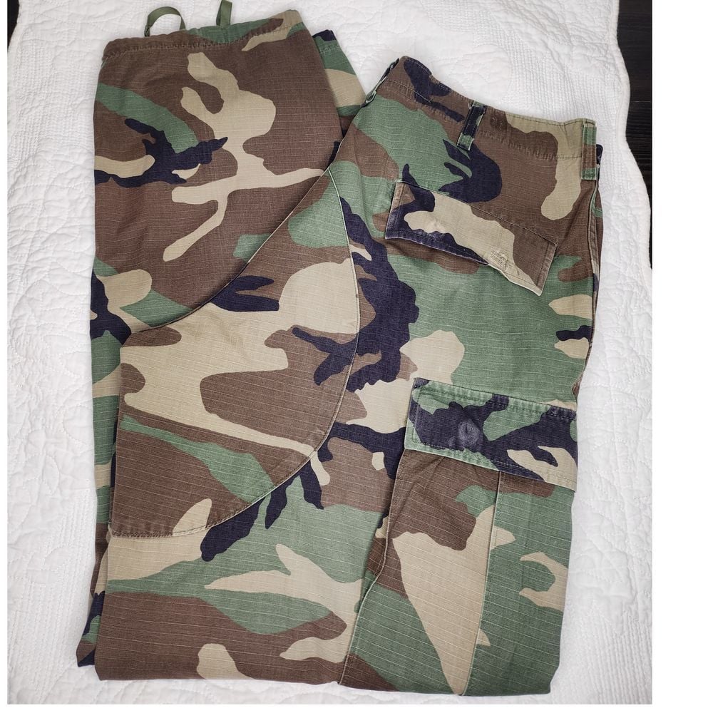 極太◎ Woodland Style Camo Wide Cargo Pants universal_surplus_june_14th-