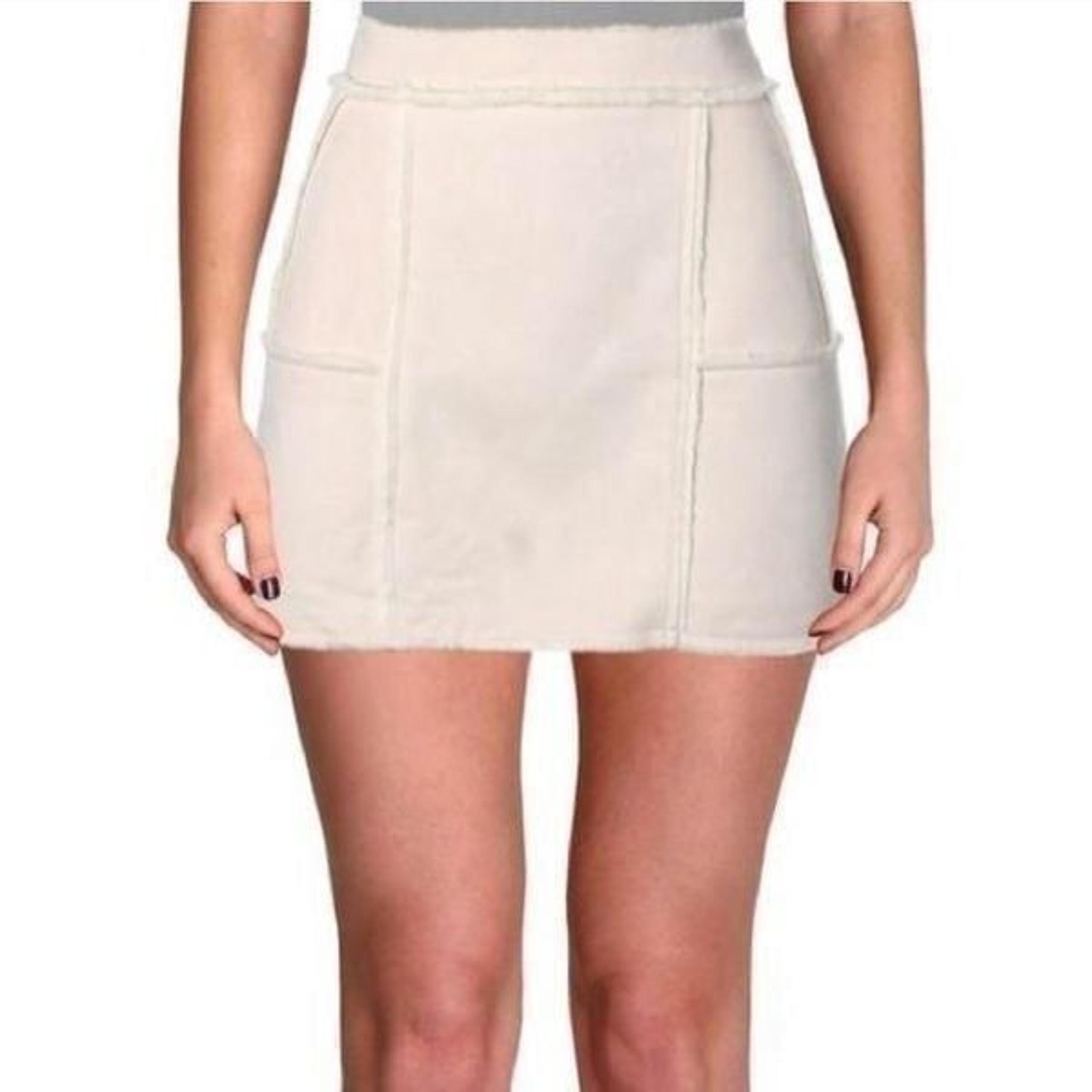 JOA Los Angeles Faux Suede Shearling Lined Mini Skirt Size Medium - J.O.A.