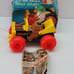 Ultra Rare Antique 1965 Fisher-Price Jalopy Clown Car Pull Toy W/Box & Manual. T