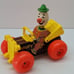 Ultra Rare Antique 1965 Fisher-Price Jalopy Clown Car Pull Toy W/Box & Manual. T