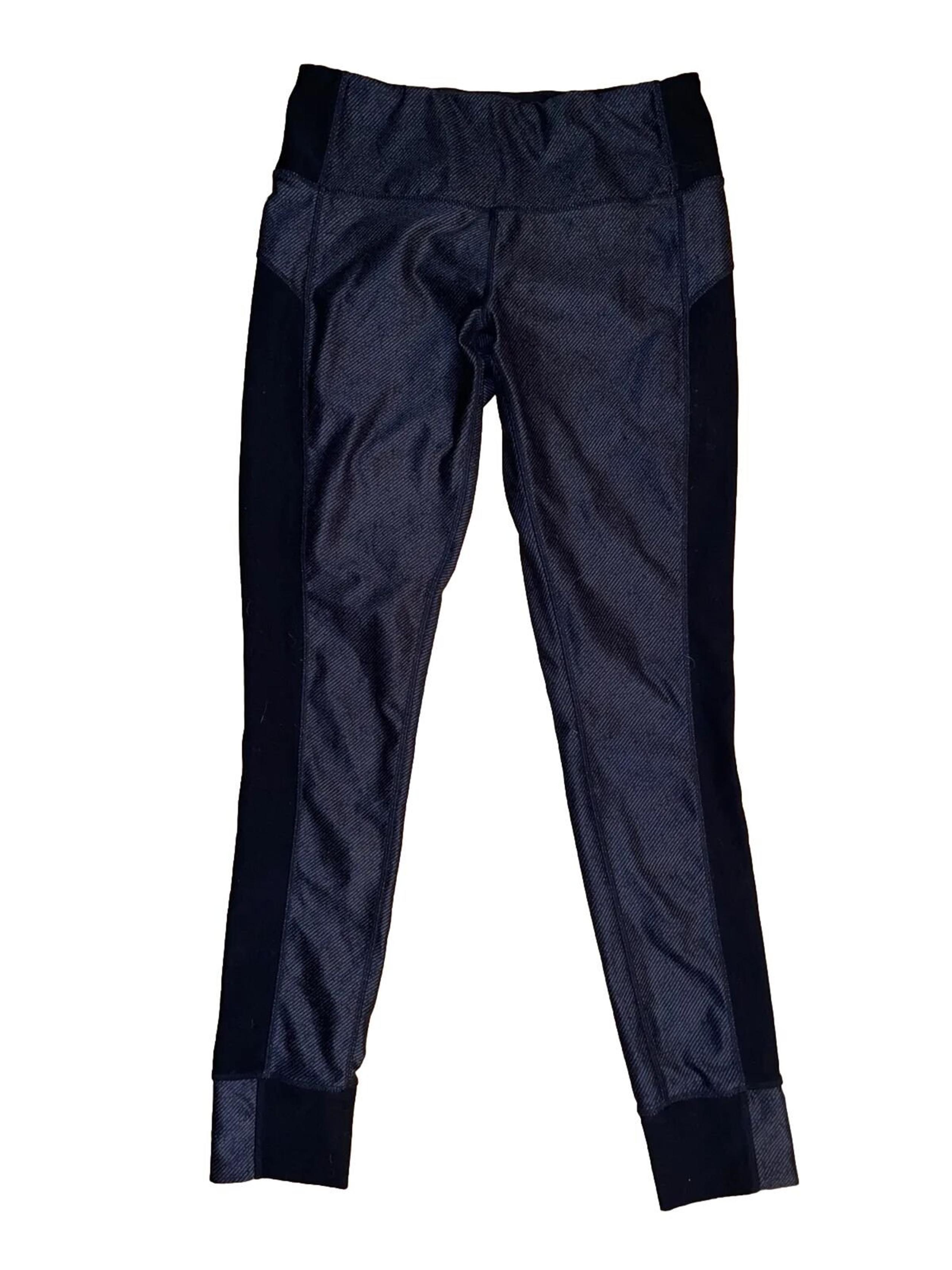 Workout Pants Medium Black and Gray Geometric Pattern Jogger - Mondetta