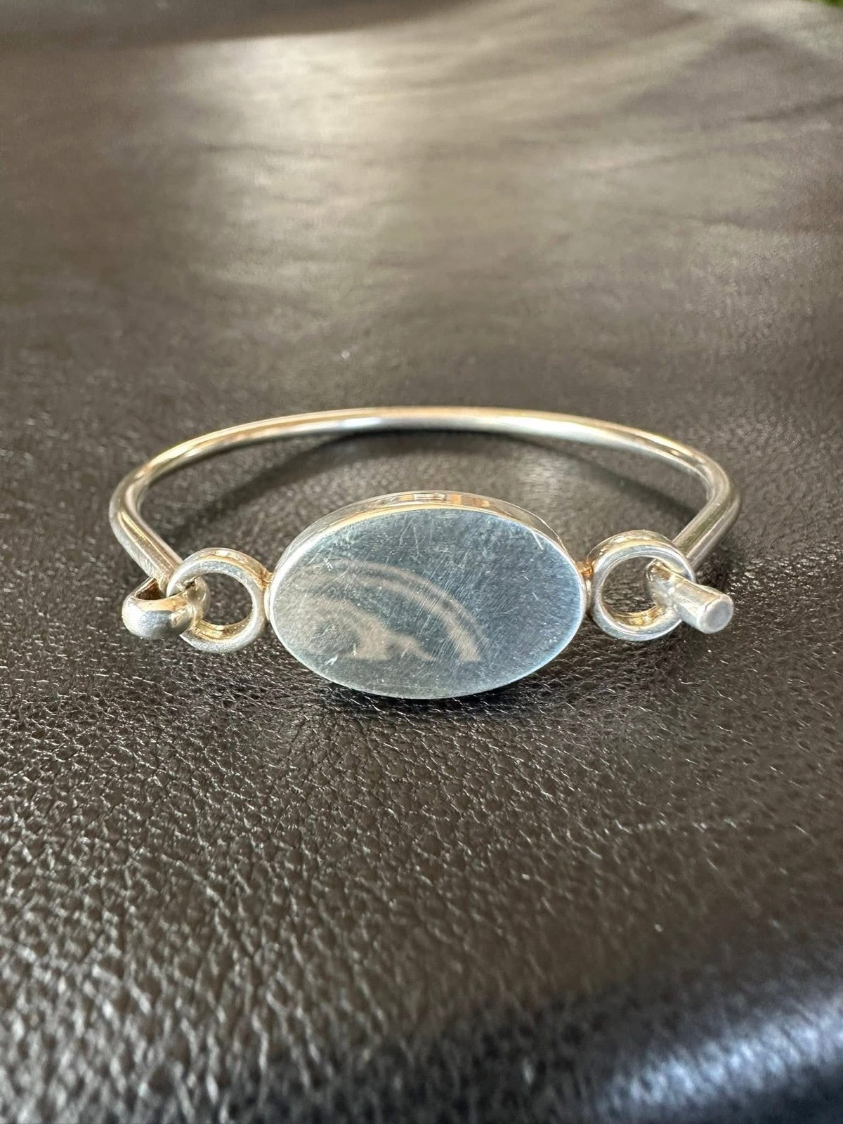 673. Sterling Silver Engravable Bracelet