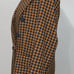 Free People Women’s Ashby Plaid Double Breasted Blazer in Brown Sz XL NEW