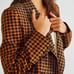Free People Women’s Ashby Plaid Double Breasted Blazer in Brown Sz XL NEW