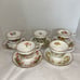 Vintage Royal Minister Bone China Tea Cups & Saucers (4 Sets)