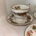 Vintage Royal Minister Bone China Tea Cups & Saucers (4 Sets)