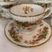 Vintage Royal Minister Bone China Tea Cups & Saucers (4 Sets)