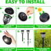 Solar Lights Outdoor Waterproof IP65 10 Pack