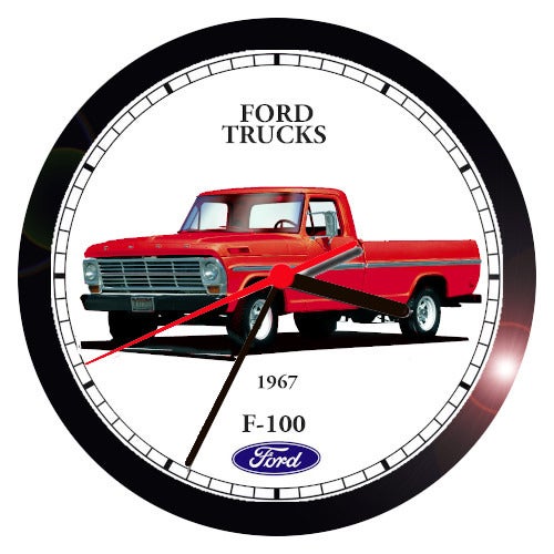 1967 FORD F100 PICKUP TRUCK WALL CLOCK