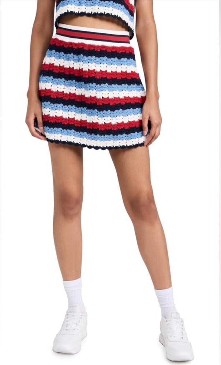 The Upside Women's Chantilly Crochet Rue Skirt NWT Size Medium