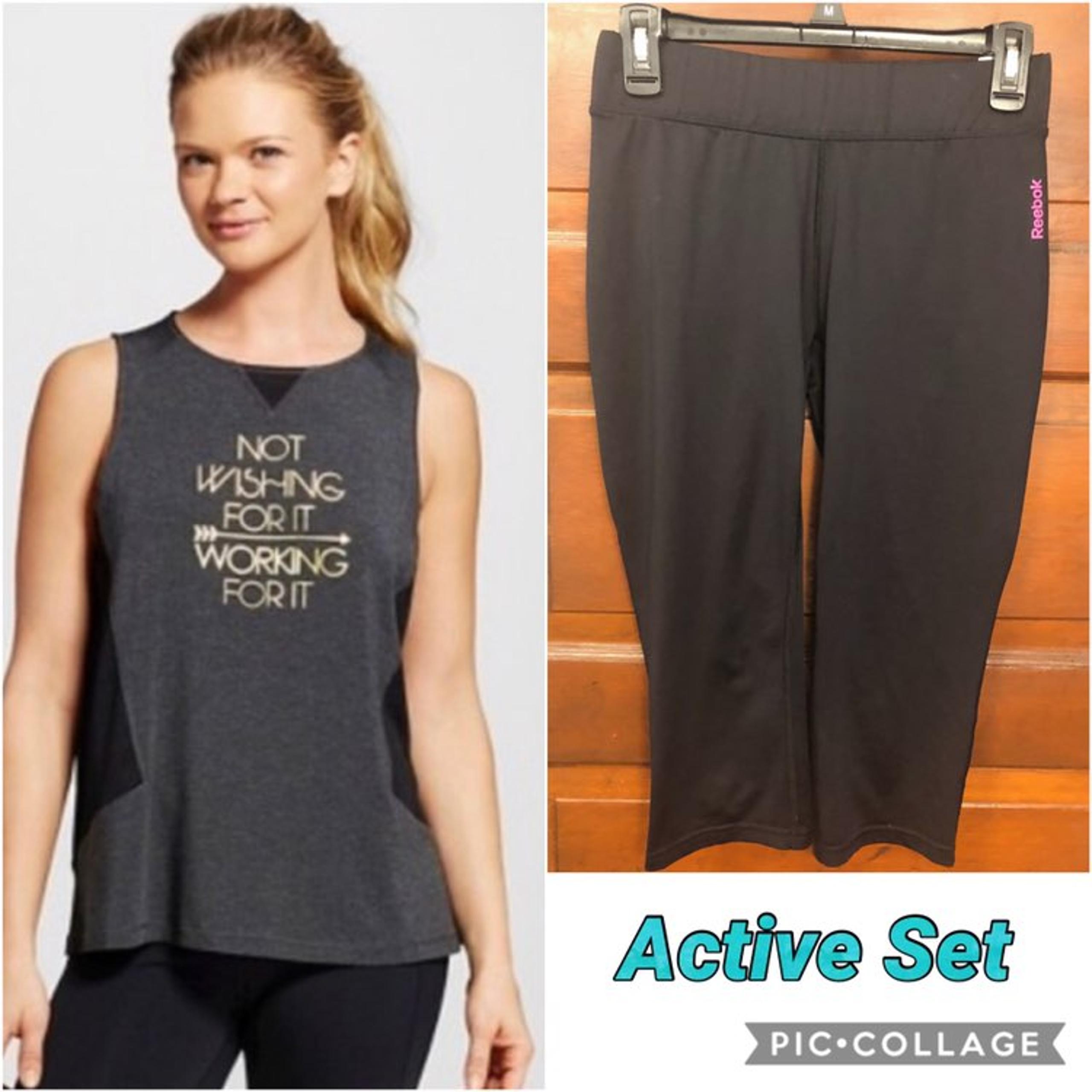 Reebok Bottom Capri & Champion Tank Acti