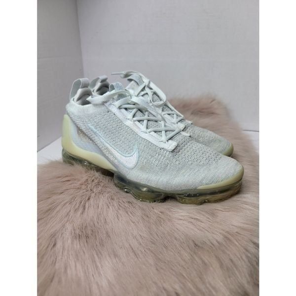 Nike Women Air VaporMax 2021 Flyknit ‘Phantom White Silver’ DJ9975-001 Size 8.5