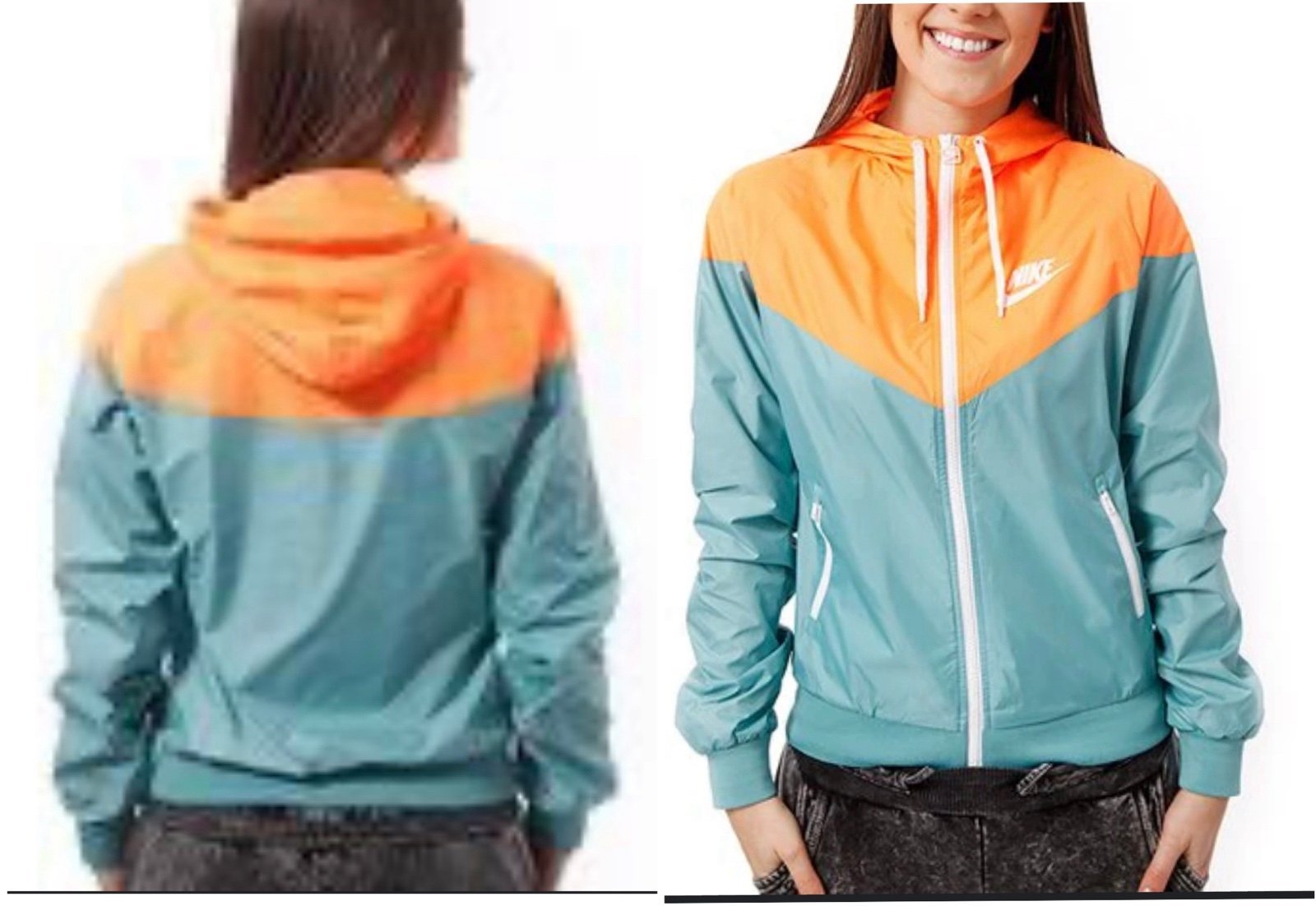 Nike Nike two tone wind runner hooded jacket size s