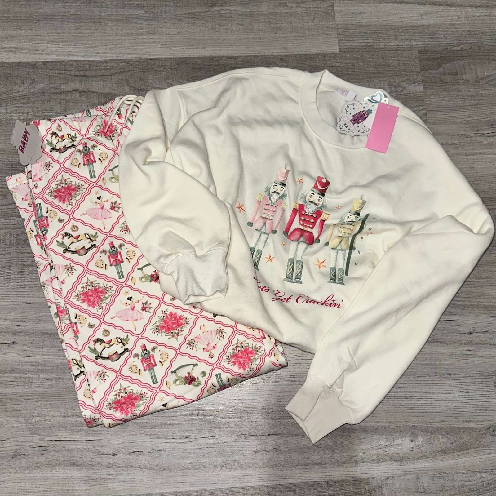 Target Women's Nutcracker Pink Christmas Fleece Set -
Size Medium
