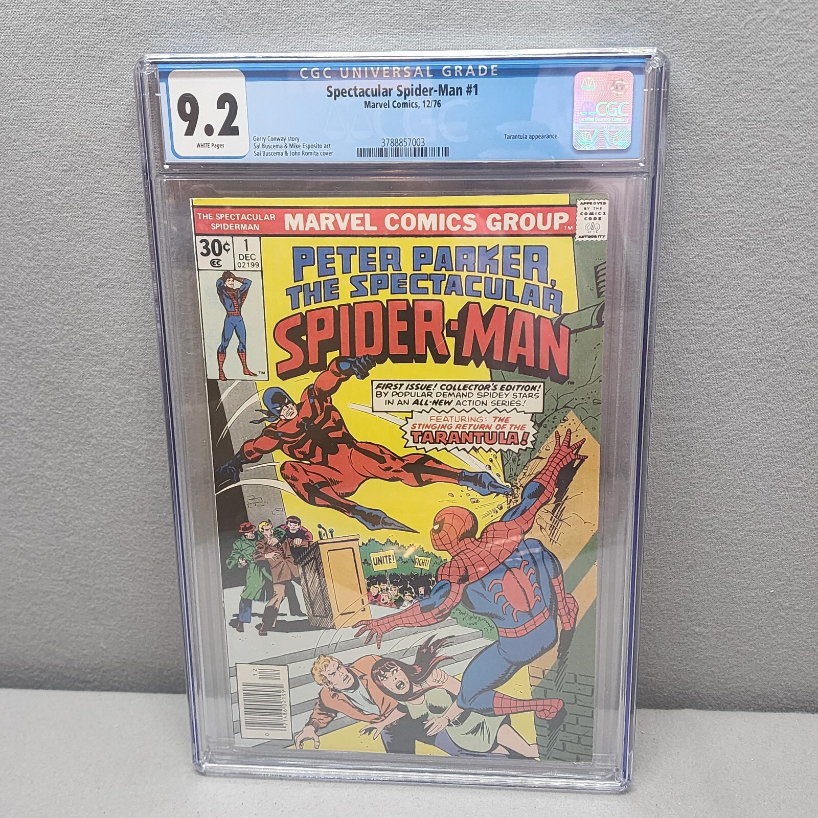 Peter Parker Spectacular Spider-Man #1 CGC 9.2 Marvel Comics 1976 Tarantula