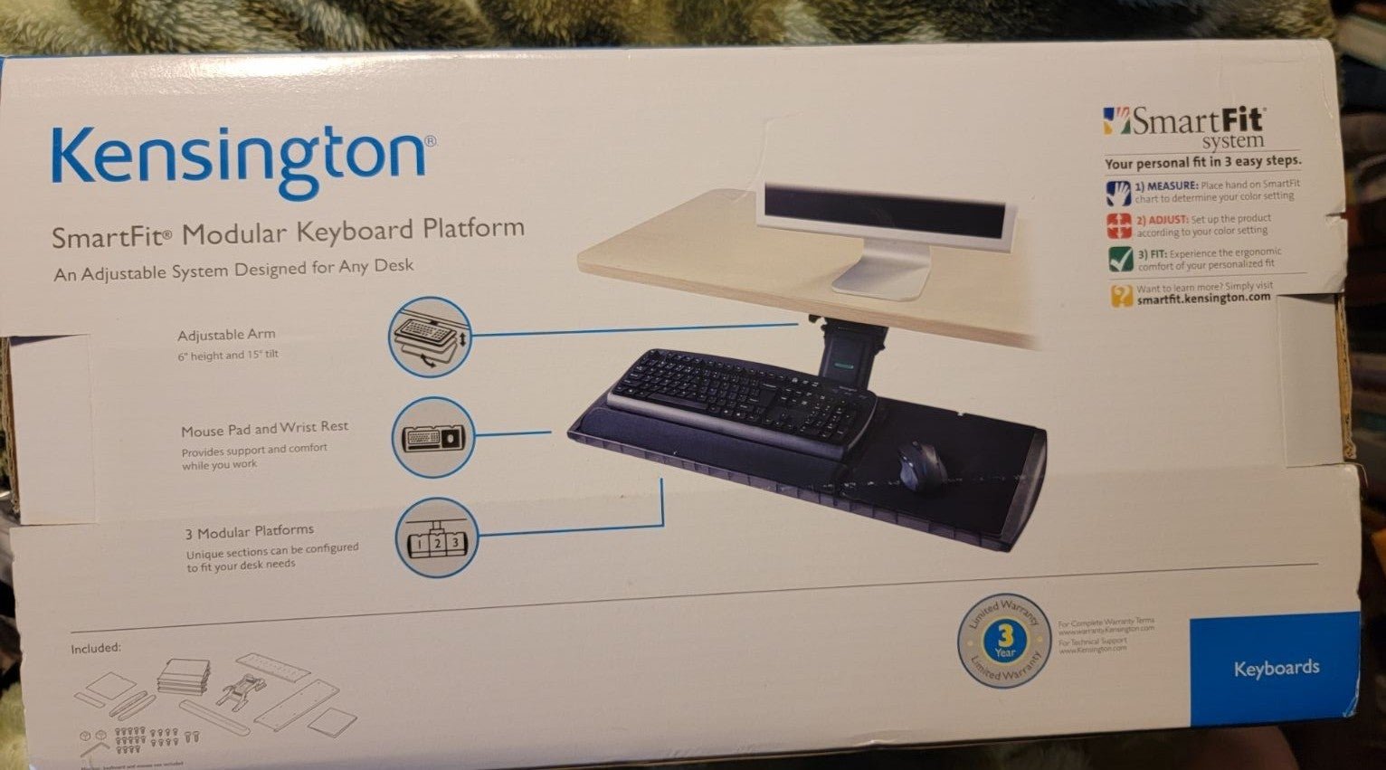 NIB Kensington Adjustable Keyboard Pla