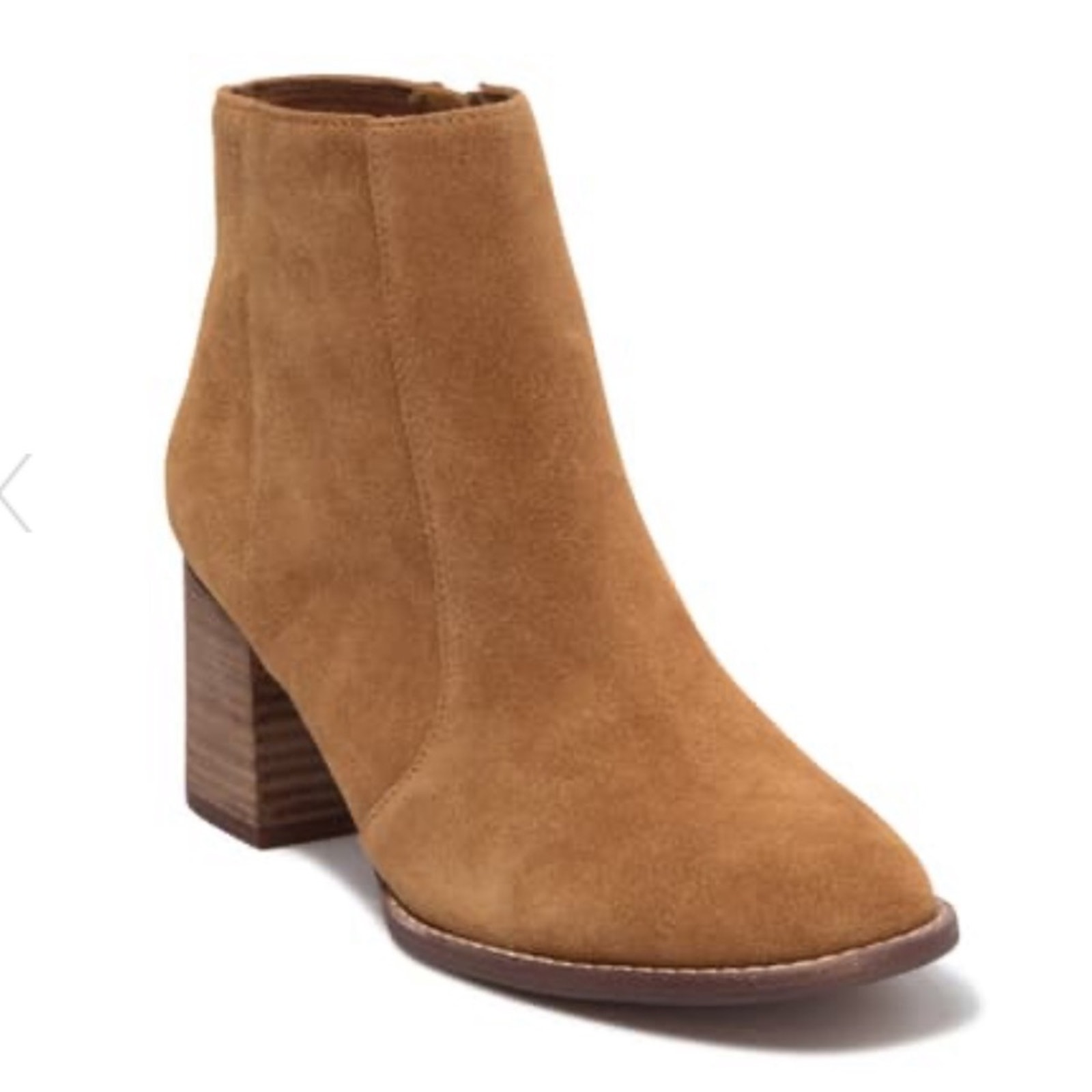 Madewell Genuine Suede Chelsea Block Heel Boot Equestrian Brown Size 9 NWB