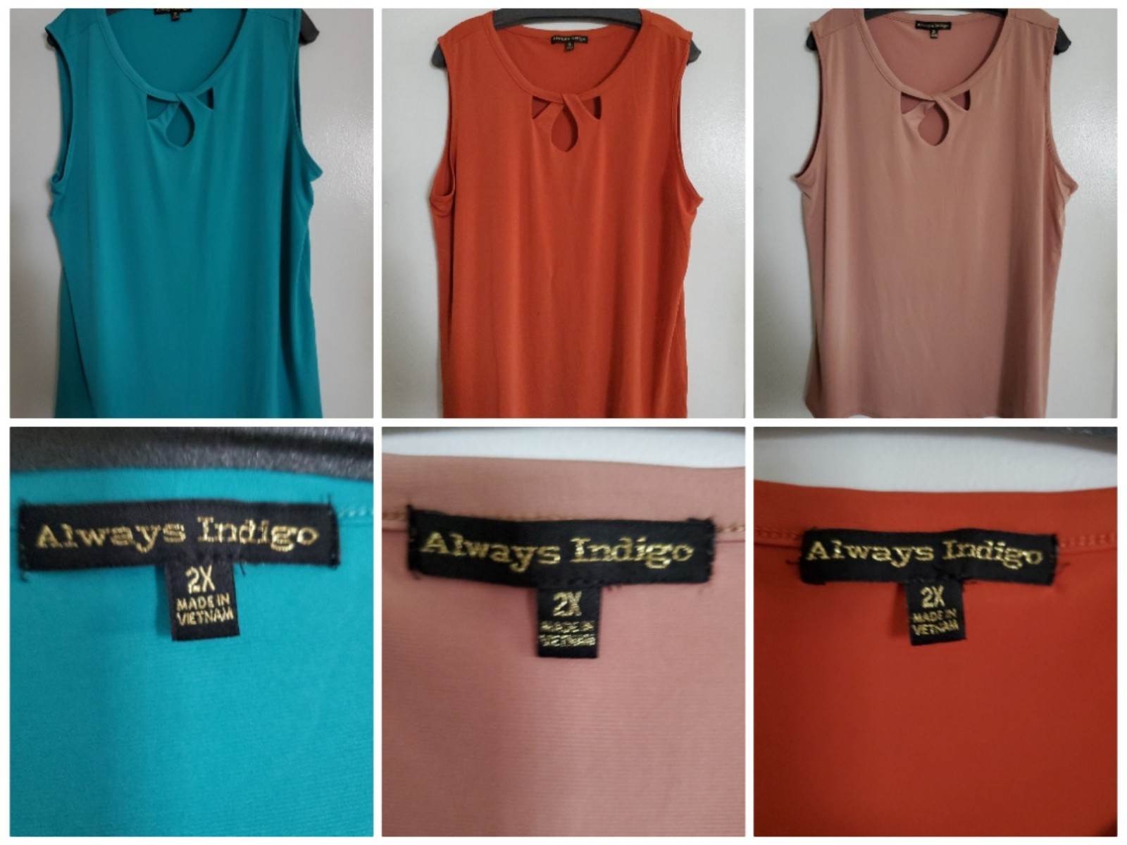 Lot of 3 - Always Indigo Tank Tops
