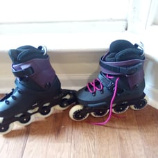 Pre-owned Good Condition Rollerblades Twister W6 Adult Fitness Inline Skate Blac