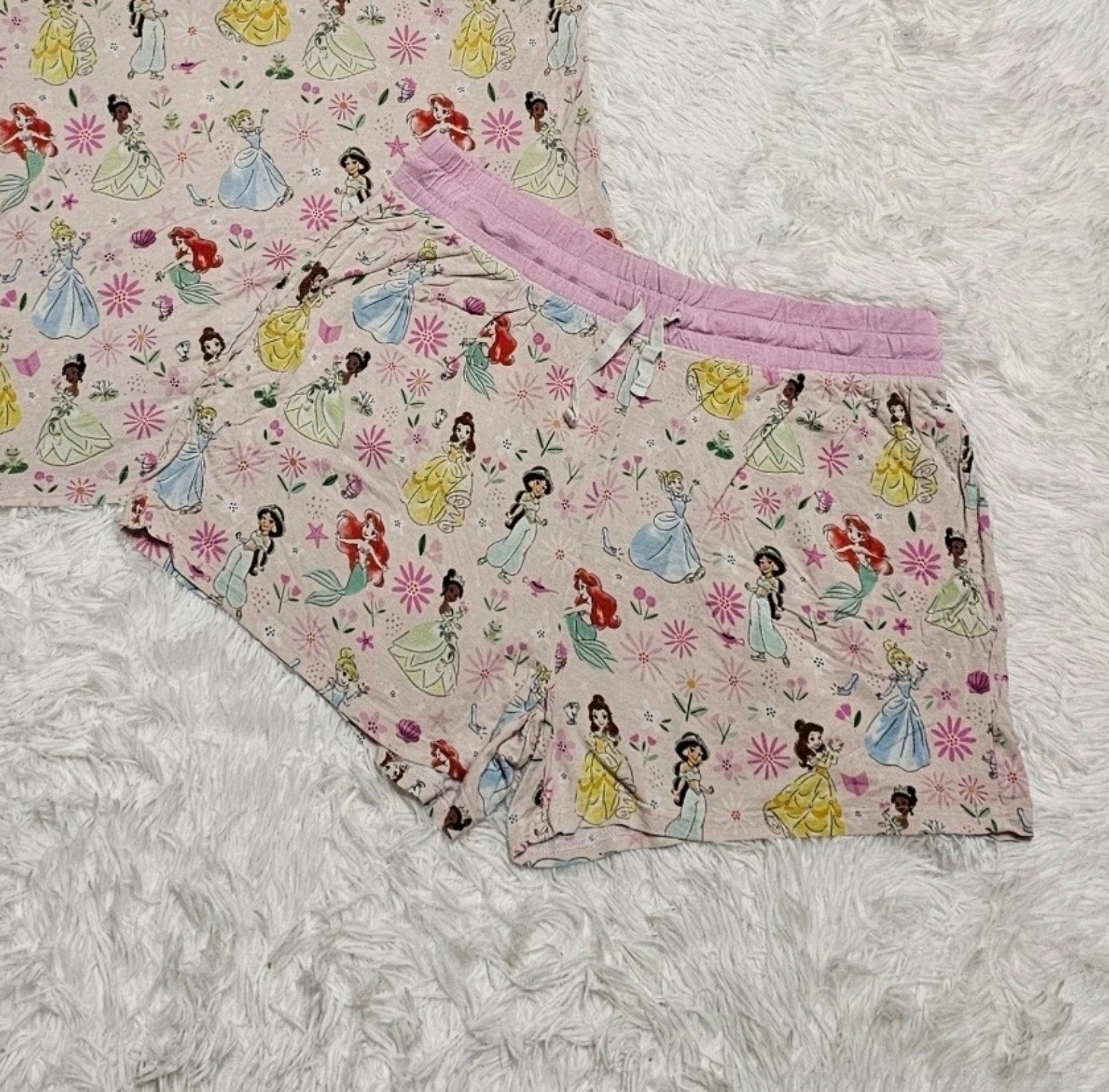 Little Sleepies OG DISNEY PRINCESS Women's Pajama Shorts SMALL