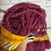 Vtg Corticelli Yarn Skeins German Lot of 9 Rosewood Same Dye Lot 50g/1.75 Oz