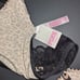 NWT VS PINK vintage leopard black lace extra low rise panty thong M