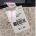 NWT VS PINK vintage leopard black lace extra low rise panty thong M