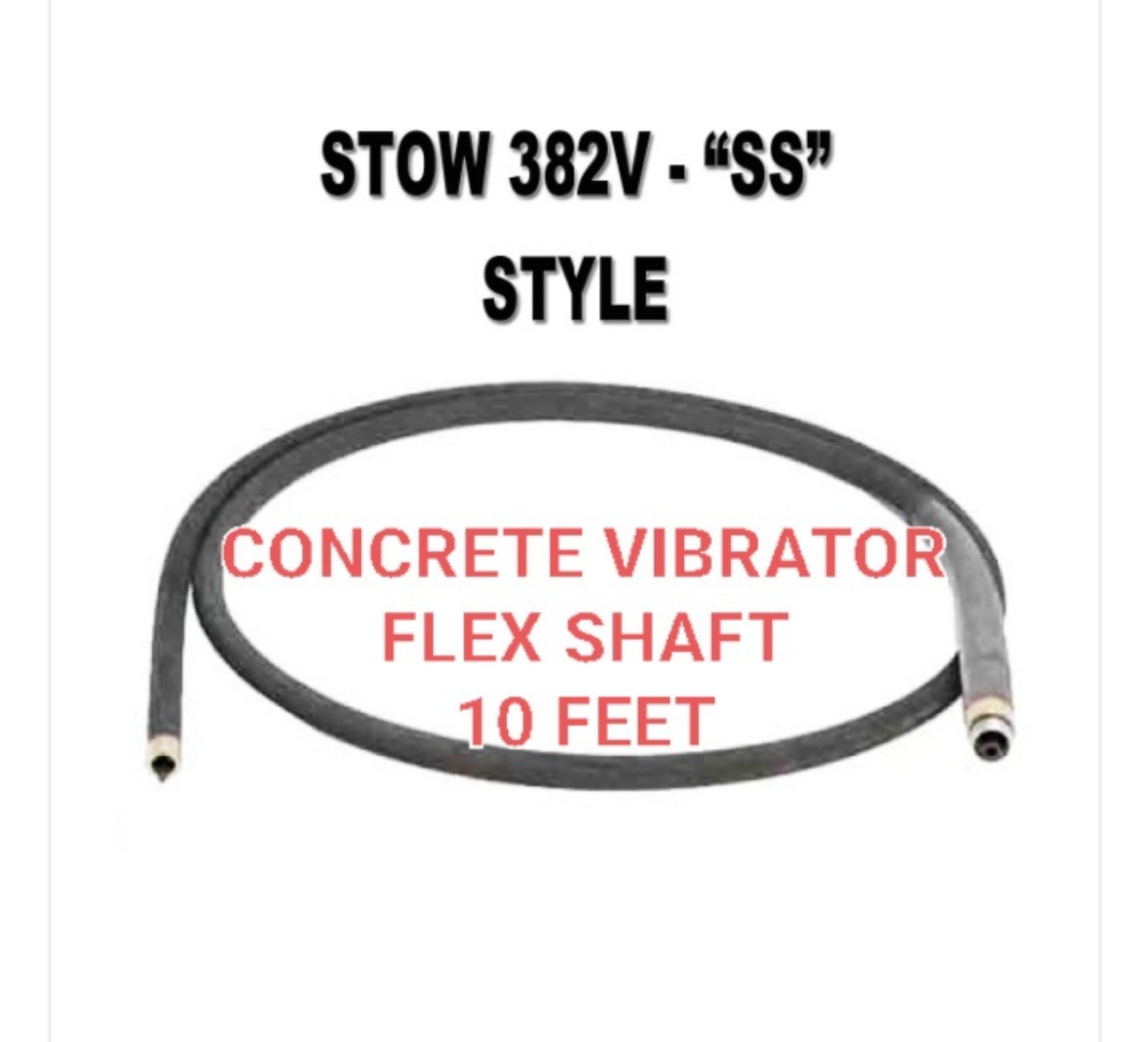 STOW 382V-10 FLEXIBLE CONCRETE VIBRATOR SHAFT