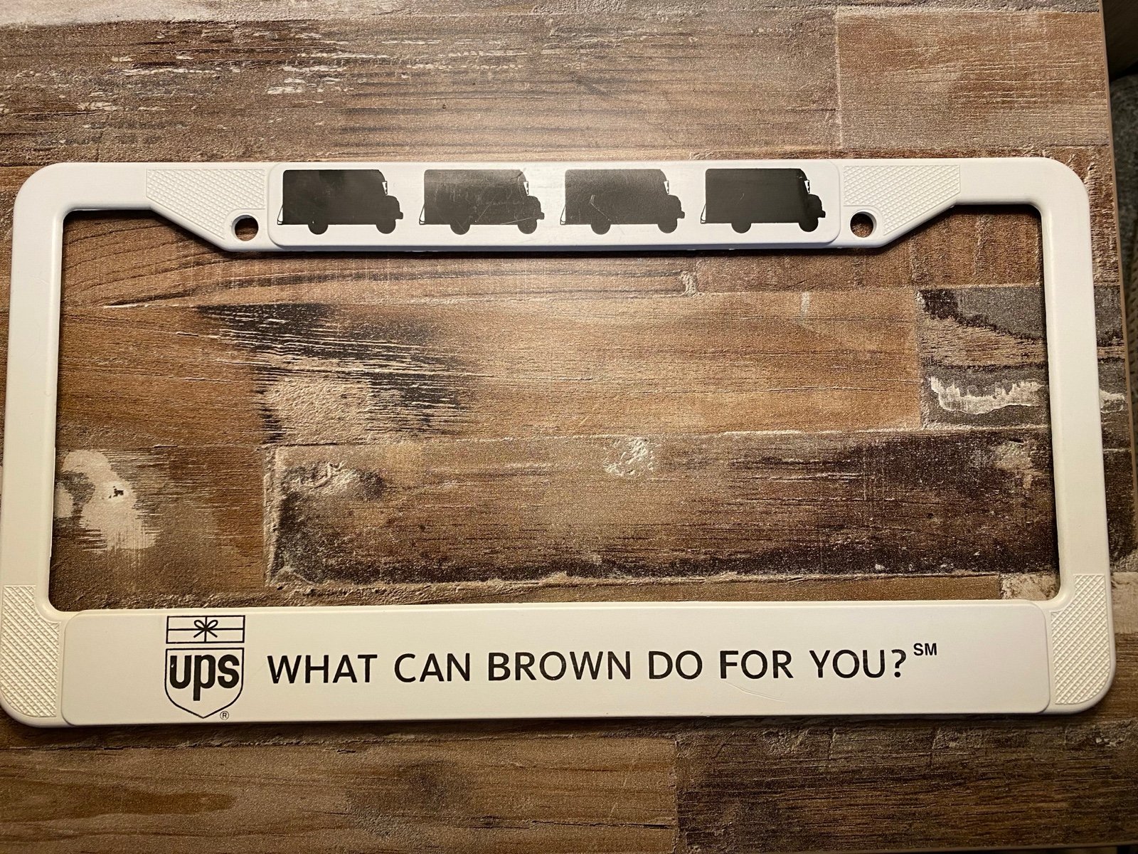 UPS License Plate Cover