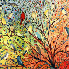 Wooden Jigsaw Puzzles For Adults - 27 Birds. 452 Pieces. Made in the USA by Naut